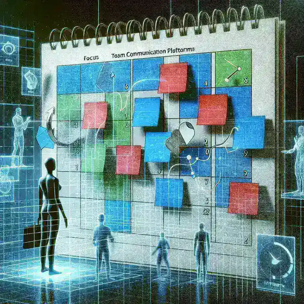 "Microsoft Teams Focus Time feature displayed on a user interface, showing schedule integration with Outlook for enhanced productivity and time management."