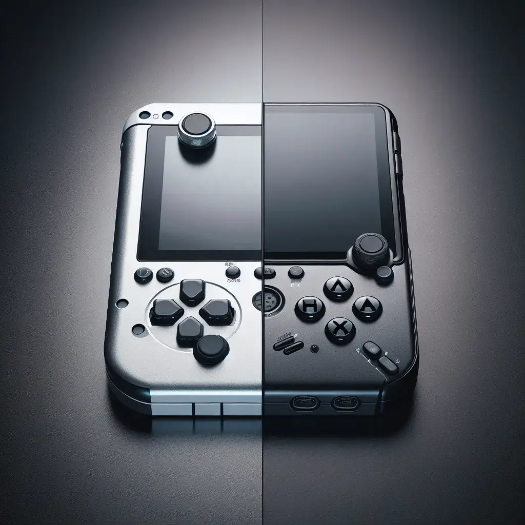 "Comparative image showcasing the Asus Ally X and Steam Deck gaming devices side by side, highlighting their design, features, and specifications for a value comparison review."